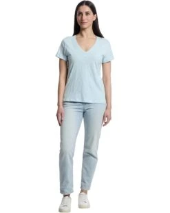 Lilla P Short Sleeve Back Seam V-neck | Shirts & Tops -Daily Wear Shop 61vYipCsbOL. AC SR736920