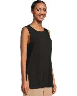 Eileen Fisher Jewel Neck Long Shell | Shirts & Tops -Daily Wear Shop 61xL32lphwL. AC SR736920