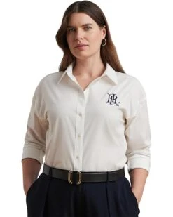 Lauren Ralph Lauren Plus Size Kotta Long Sleeve Button Front Shirt | Shirts & Tops 11 Lauren Ralph Lauren Plus Size Kotta Long Sleeve Button Front Shirt | Shirts & Tops -Daily Wear Shop 71 LUCurdDL. AC SR736920