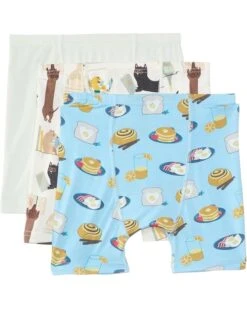 Kickee Pants Kids Print Boxer Brief Set of 3 (Big Kid) | Underwear -Daily Wear Shop 71 b8TIU25L. AC SR736920