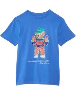 Polo Ralph Lauren Kids Polo Bear Cotton Jersey Tee (Big Kid) | Shirts & Tops