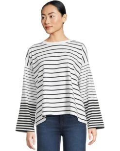 Madewell Easy Long Sleeve Tee Stripe | Shirts & Tops