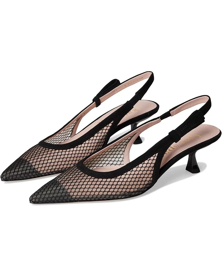 Kate Spade New York Riley Mesh Slingback Kitten Heel | Heels 3 Kate Spade New York Riley Mesh Slingback Kitten Heel | Heels