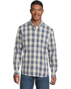 L.L.Bean Comfort Stretch Chambray Shirt Long Sleeve Traditional Fit Plaid | Shirts & Tops -Daily Wear Shop 712VxJNTdL. AC SR736920