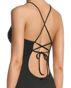 BECCA Colette Clare Crochet Flower Plunge One Piece | Swimwear -Daily Wear Shop 713Ww85Fe7L. AC SR736920