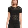 Hanky Panky Signature Lace Short Sleeve Top | Shirts & Tops