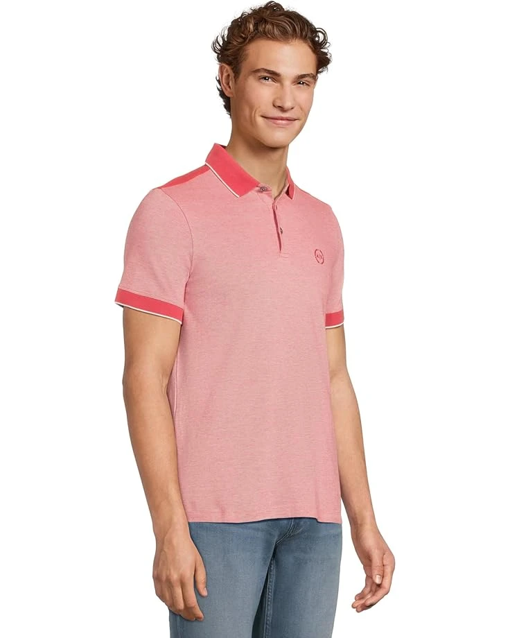 Armani Exchange Cotton Pique Polo With Circle Logo | Shirts & Tops 4 Armani Exchange Cotton Pique Polo With Circle Logo | Shirts & Tops - Image 2