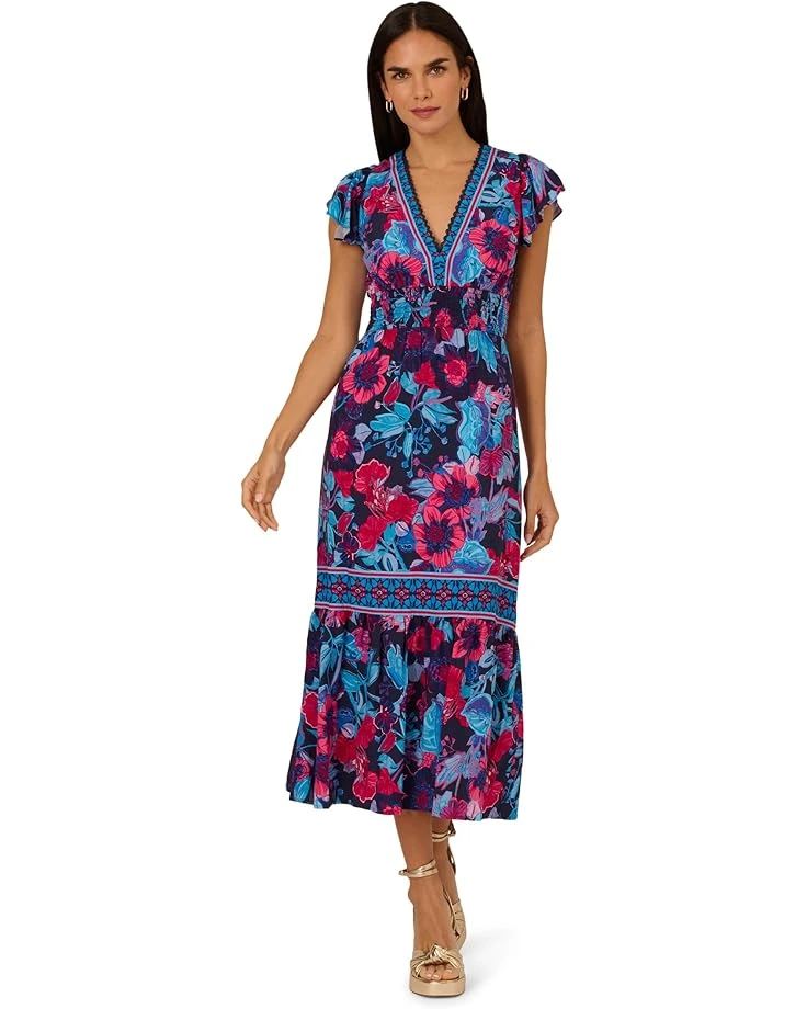 Adrianna Papell Printed Midi Dress | Dresses 3 Adrianna Papell Printed Midi Dress | Dresses