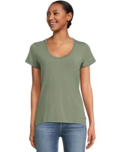 L.L.Bean Soft Stretch Supima Scoop Neck Short-Sleeve Tee | Shirts & Tops -Daily Wear Shop 715EyxYPXtL. AC SR736920