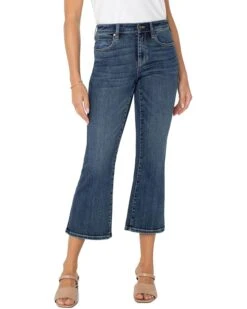Liverpool Los Angeles Hannah Cropped Flare Jean 25.5in Inseam in Bolsa Chica | Jeans