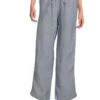 L.L.Bean Premium Linen Breezy Striped Pull-On Pants -Daily Wear Shop 715STexR8PL. AC SR736920