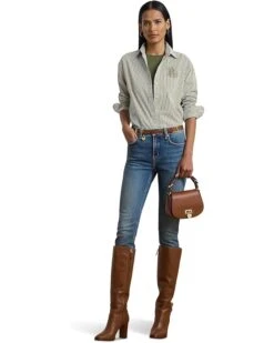 Lauren Ralph Lauren Relaxed Fit Striped Broadcloth Shirt | Shirts & Tops -Daily Wear Shop 715bzmAHTdL. AC SR736920