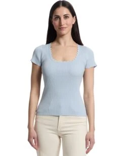 Lilla P Cap Sleeve Scallop Neck Sweater | Sweaters -Daily Wear Shop 7168sDI2SeL. AC SR736920