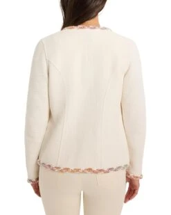 NIC+ZOE Mix Trim Knit Jacket | Coats & Outerwear -Daily Wear Shop 716GHMpIZcL. AC SR736920
