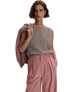 Varley Knowles Textured Knit Vest | Coats & Outerwear -Daily Wear Shop 718ckzkXtBL. AC SR736920