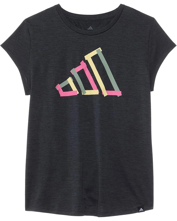 adidas Kids Cap Sleeve Melange Tee (Big Kid) | Shirts & Tops 3 adidas Kids Cap Sleeve Melange Tee (Big Kid) | Shirts & Tops