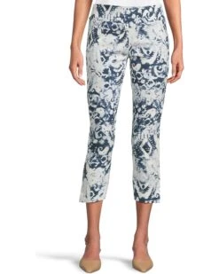 Elliott Lauren Pull On Printed Pants With Side Vent Detail