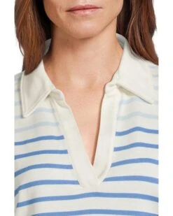 L.L.Bean Heritage Mariner Top Split-Neck Polo Three-Quarter-Sleeve Stripe | Shirts & Tops -Daily Wear Shop 71B9WmQF30L. AC SR736920