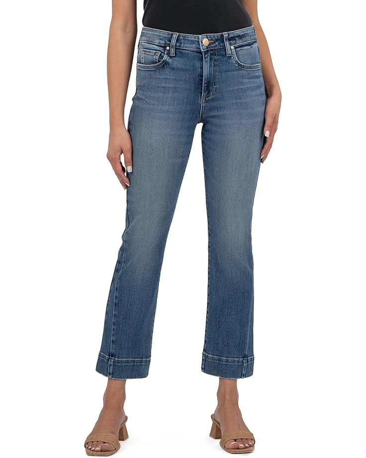 KUT from the Kloth Kelsey High Rise Ankle Flare- Wide Hem Side Inset | Jeans 3 KUT from the Kloth Kelsey High Rise Ankle Flare- Wide Hem Side Inset | Jeans
