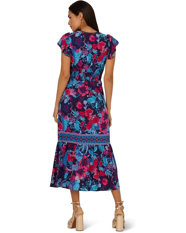 Adrianna Papell Printed Midi Dress | Dresses 4 Adrianna Papell Printed Midi Dress | Dresses - Image 2