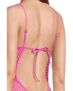 BECCA Castaway Fishnet Texture Plunge One Piece | Swimwear 11 BECCA Castaway Fishnet Texture Plunge One Piece | Swimwear -Daily Wear Shop 71CLexDYi9L. AC SR736920