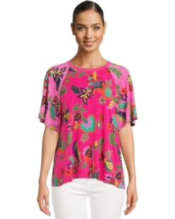 Johnny Was The Janie Favorite Flutter Raglan Sleeve Top | Shirts & Tops