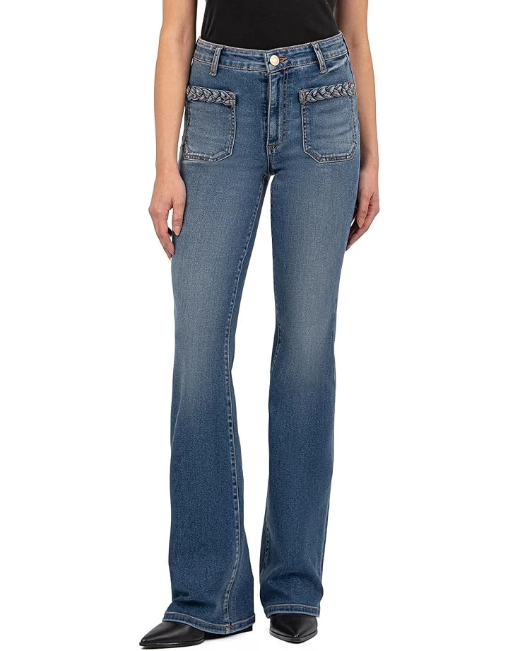 KUT from the Kloth Ana High Rise Front Patch Pockets With Braid Back Square | Jeans 3 KUT from the Kloth Ana High Rise Front Patch Pockets With Braid Back Square | Jeans