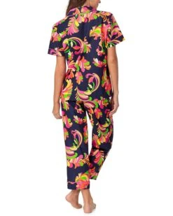 Bedhead PJs Short Sleeve Cotton Woven Cropped Pajama Set | Sleepwear -Daily Wear Shop 71Ek6KrbnML. AC SR736920