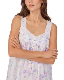 Eileen West Cotton Woven Sleeveless Chemise | Sleepwear -Daily Wear Shop 71H8CHmZpL. AC SR736920