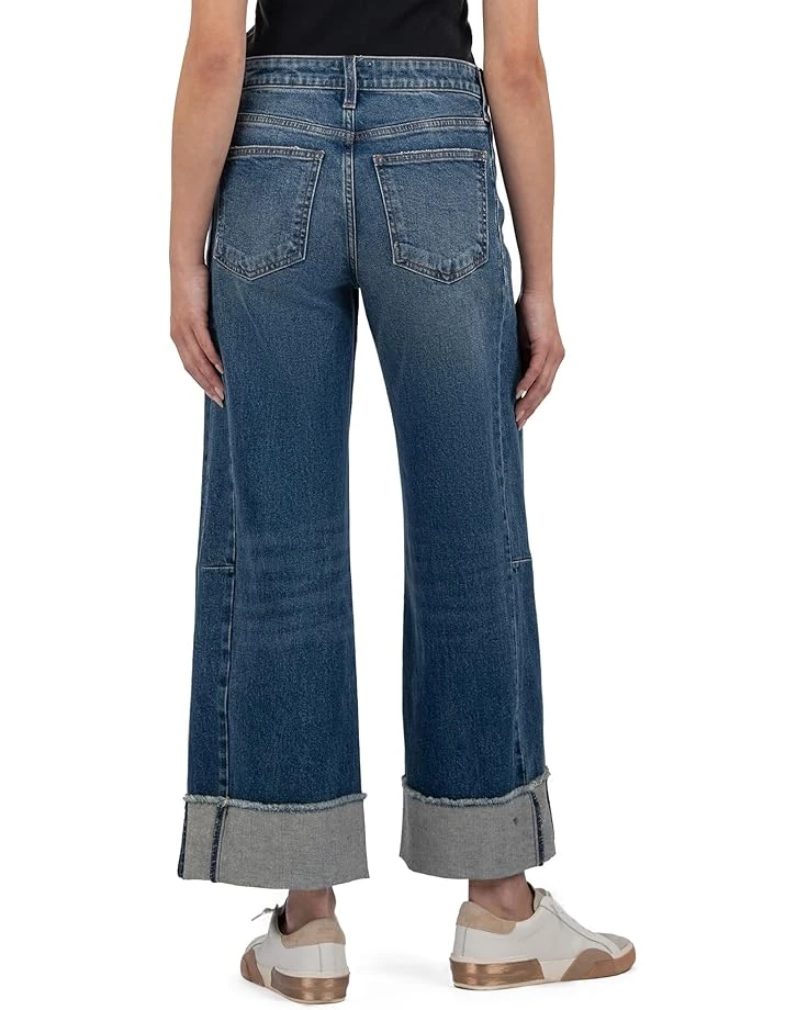 KUT from the Kloth Meg High-Rise Fab Ab Wide Leg Roll Up | Jeans 5 KUT from the Kloth Meg High-Rise Fab Ab Wide Leg Roll Up | Jeans - Image 3