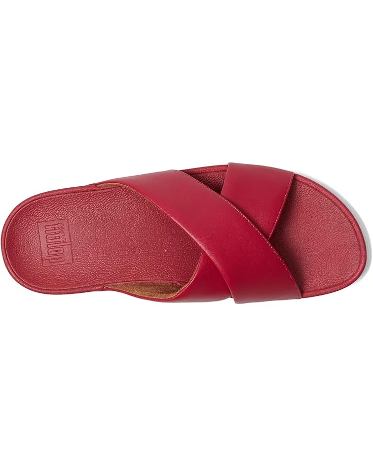 FitFlop Lulu Cross Slide Leather Sandals 4 FitFlop Lulu Cross Slide Leather Sandals - Image 2