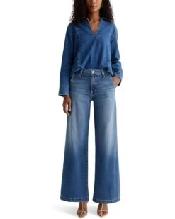 AG Jeans Stella Mid Rise Wide Leg Palazzo Jeans in Nautical Mile 11 AG Jeans Stella Mid Rise Wide Leg Palazzo Jeans in Nautical Mile -Daily Wear Shop 71IRqymLIKL. AC SR736920