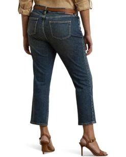 Lauren Ralph Lauren Plus Size Mid-Rise Straight Ankle Ankle Straight | Jeans -Daily Wear Shop 71ImU4McxZL. AC SR736920