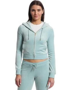 Juicy Couture Solid Classic Juicy Hoodie With Back Bling | Hoodies & Sweatshirts -Daily Wear Shop 71JOS89ObtL. AC SR736920
