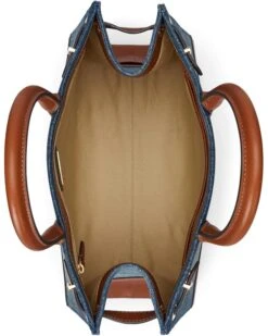 Lauren Ralph Lauren Leather-trim Denim Medium Devyn Tote Bag | Handbags -Daily Wear Shop 71KKazFEBRL. AC SR736920