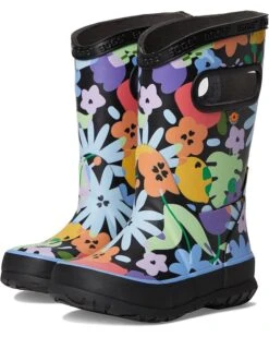 Bogs Kids Rainboot Overlap Flowers (Toddler/Little Kid/Big Kid) | Boots
