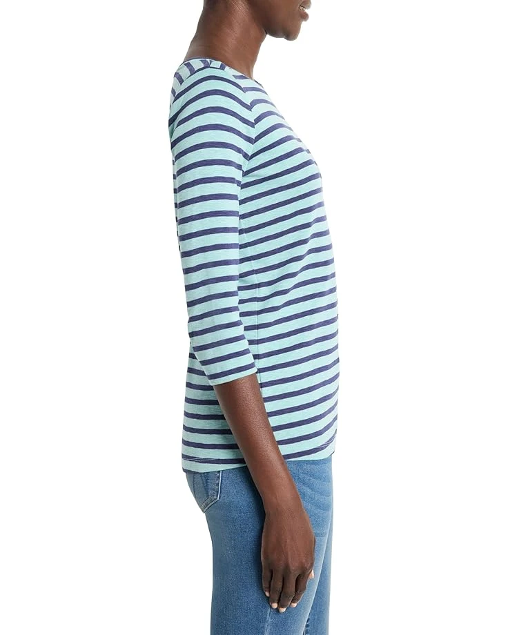 NIC+ZOE 3/4 Sleeve Stripe Boat Tee | Shirts & Tops 5 NIC+ZOE 3/4 Sleeve Stripe Boat Tee | Shirts & Tops - Image 3