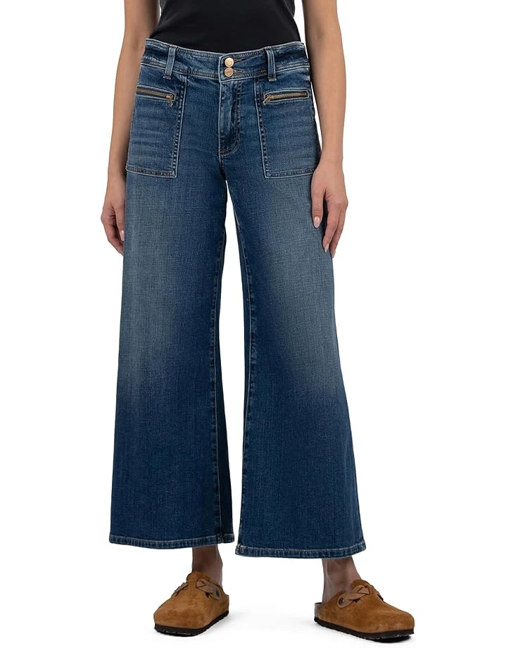 KUT from the Kloth MEG HIGH RISE-WIDER WAISTBAND WITH FRONT PATCH POCKETS | Jeans 3 KUT from the Kloth MEG HIGH RISE-WIDER WAISTBAND WITH FRONT PATCH POCKETS | Jeans
