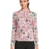 Jamie Sadock Sunsense Hearts Print Long Sleeve 1/4 Zip Sun Protection Top | Shirts & Tops -Daily Wear Shop 71NHCLiHctL. AC SR736920