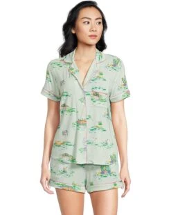 Kate Spade New York Short Sleeve Boxer PJ Set | Sleepwear