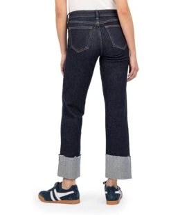 KUT from the Kloth FAY HIGH RISE FAB AB STRAIGHT LEG-ROLL UP RAW HEM | Jeans -Daily Wear Shop 71OV34J8nL. AC SR736920