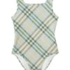 Burberry Kids Talia Check Swimsuit (Toddler/Little Kid/Big Kid) | Swimwear