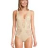 BECCA Polished Crochet Plunge One Piece | Swimwear 2 BECCA Polished Crochet Plunge One Piece | Swimwear -Daily Wear Shop 71PkTQTxFFL. AC SR736920