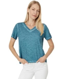 Eileen Fisher V-Neck Short Sleeve Tee | Shirts & Tops -Daily Wear Shop 71QUv9ueV2L. AC SR736920