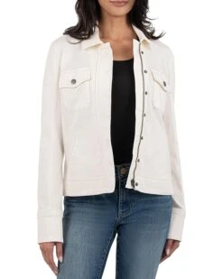 KUT from the Kloth Amanda Boxy Jacket Front Flap Pockets Front Flap Welt Pockets | Coats & Outerwear -Daily Wear Shop 71RSETFW4NL. AC SR736920