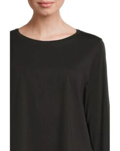 Eileen Fisher Round Neck Long Sleeve Tee | Shirts & Tops -Daily Wear Shop 71RrCEgcGNL. AC SR736920