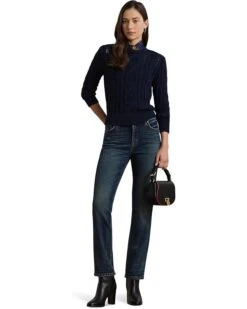 Lauren Ralph Lauren High-Rise Straight Ankle Jeans -Daily Wear Shop 71SqY1jEruL. AC SR736920