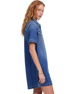 Madewell Boxy Short Sleeve Shirt Dress in Demarco Wash | Dresses -Daily Wear Shop 71SuRTsmP4L. AC SR736920