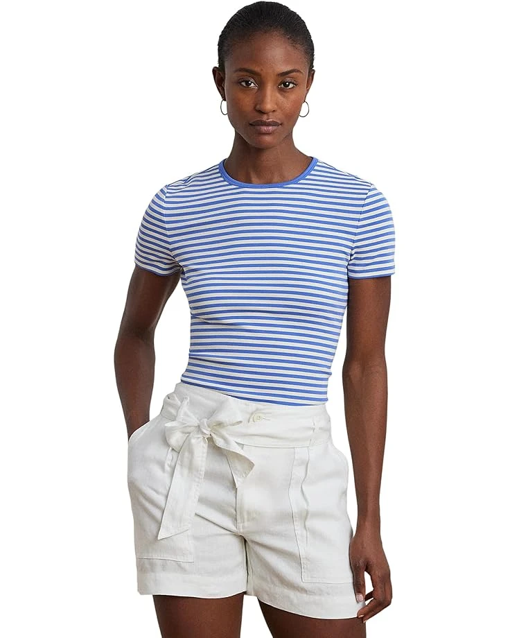 Lauren Ralph Lauren Striped Stretch Cotton Crewneck Tee | Shirts & Tops 10 Lauren Ralph Lauren Striped Stretch Cotton Crewneck Tee | Shirts & Tops - Image 8
