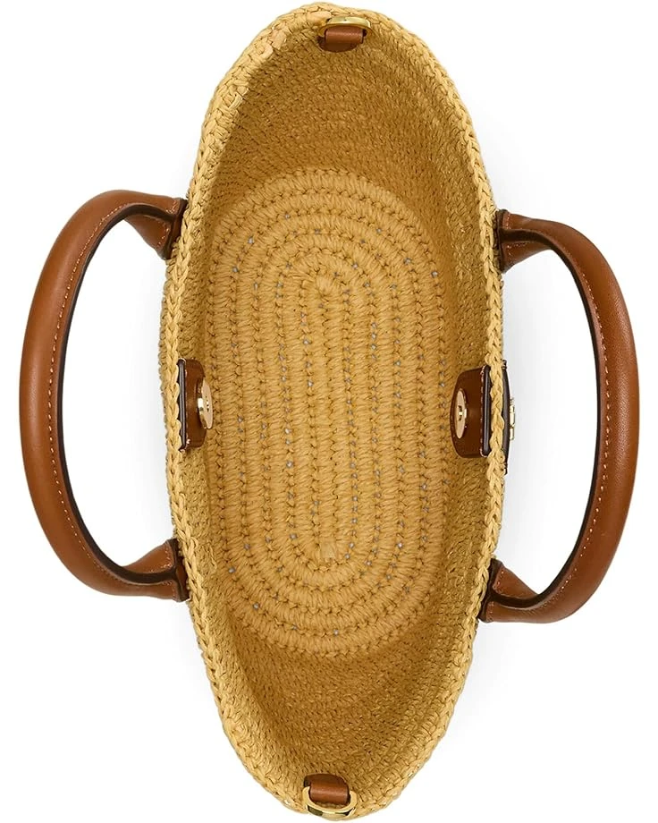 Lauren Ralph Lauren Woven Straw Medium Brie Tote Bag | Handbags 5 Lauren Ralph Lauren Woven Straw Medium Brie Tote Bag | Handbags - Image 3